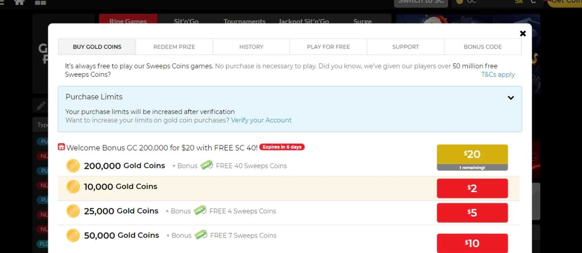 Platin login